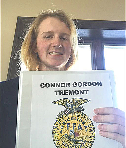 Connor Gordon Recommended for State FFA Degree