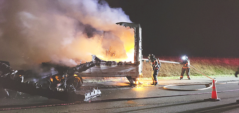 McLean and Stanford Respond to Truck Fire