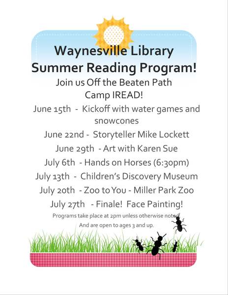 Summer Reading Programs in Waynesville