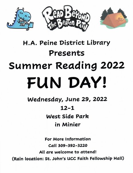 Last Summer Reading Program at Minier Library